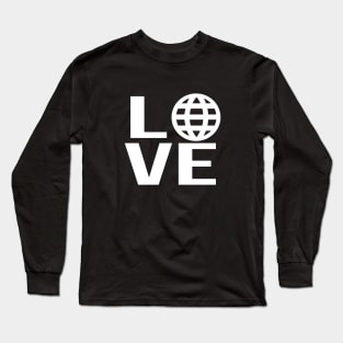 Spaceship Earth Love Millennial Pink Long Sleeve T-Shirt